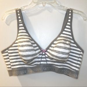 Cacique Cotton Unlined No-Wire Bra Size 40D